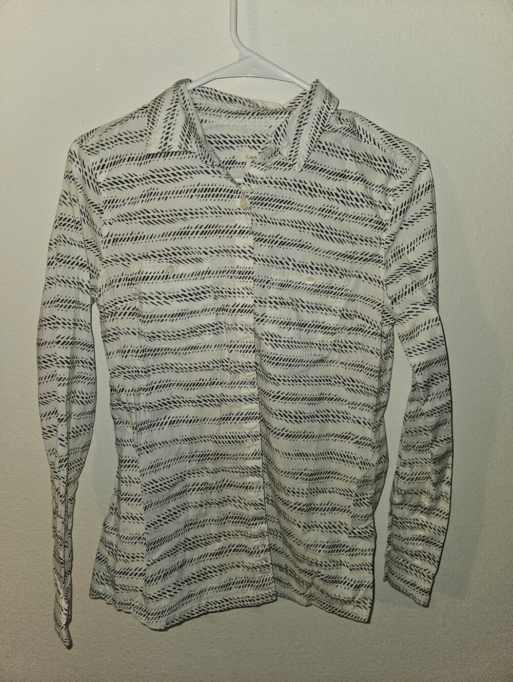 Caslon Womans Long Sleeve Button Up Shirt Size Xs